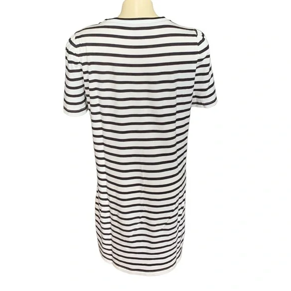 Kate Spade VGC Cotton Cream and Black Large Short Sleeve Dress in 100% Cotton - Picture 2 of 3
